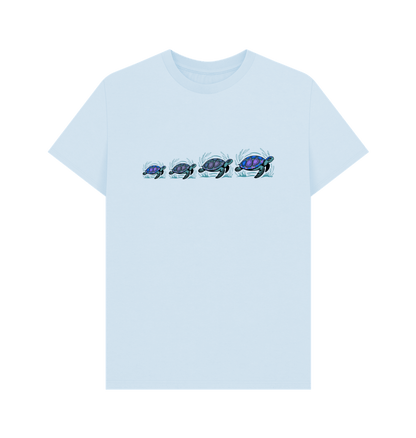 Sky Blue Printed T-shirt