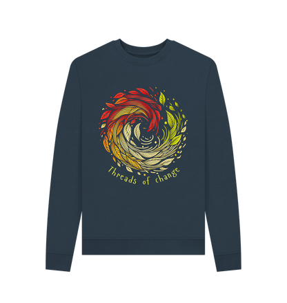 Navy Blue Printed Sweater