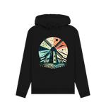 Black Printed Hoody