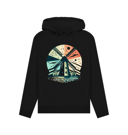 Black Printed Hoody