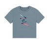 Colour Twist Women's Boxy Fit Organic T-Shirt - Stone Blue