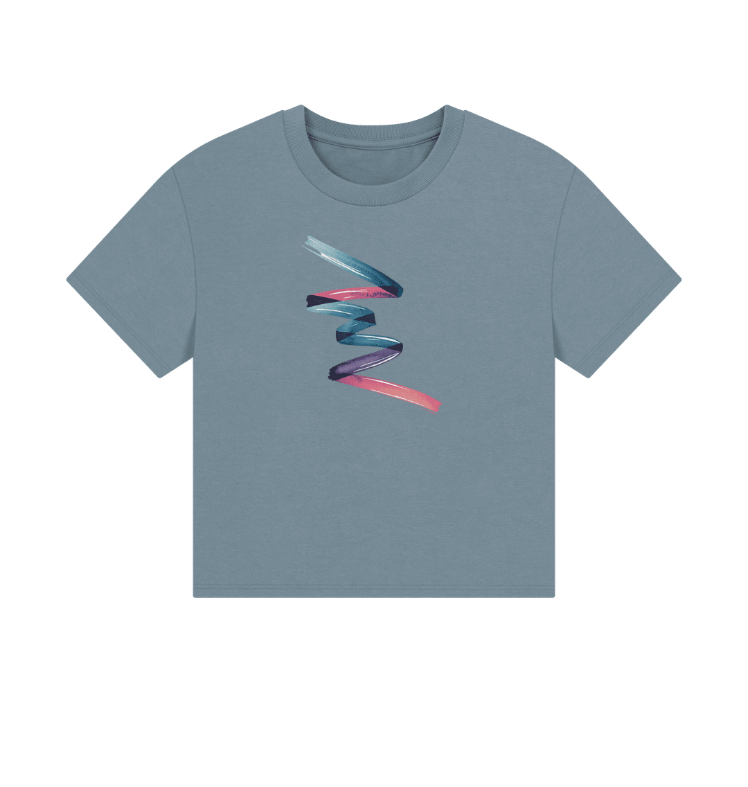 Colour Twist Women's Boxy Fit Organic T-Shirt - Loom & Sprout