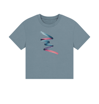 Colour Twist Women's Boxy Fit Organic T-Shirt - Loom & Sprout
