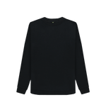 Black Women's Crewneck Organic Jumpers