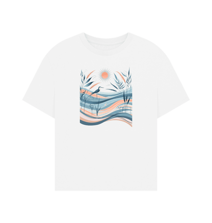 Dancing Fields Women's Oversized Organic T-Shirt - Loom & Sprout