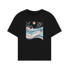 Dancing Fields Women's Oversized Organic T-Shirt - Black
