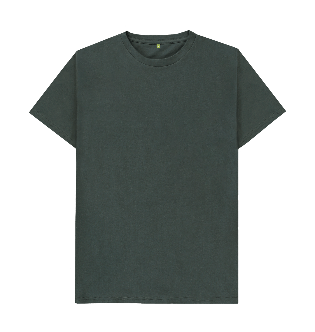 Dark Grey Men's Organic T-Shirts