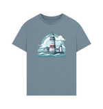 Stone Blue Printed T-shirt