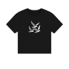Gliding Gulls Women's Boxy Fit Organic T-Shirt - Black
