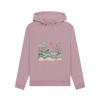 Sun and Birds Women's Pullover Organic Hoodie - Mauve