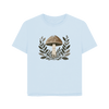 Earth's Umbrella Women's Relax Fit Organic T-shirt - Sky Blue