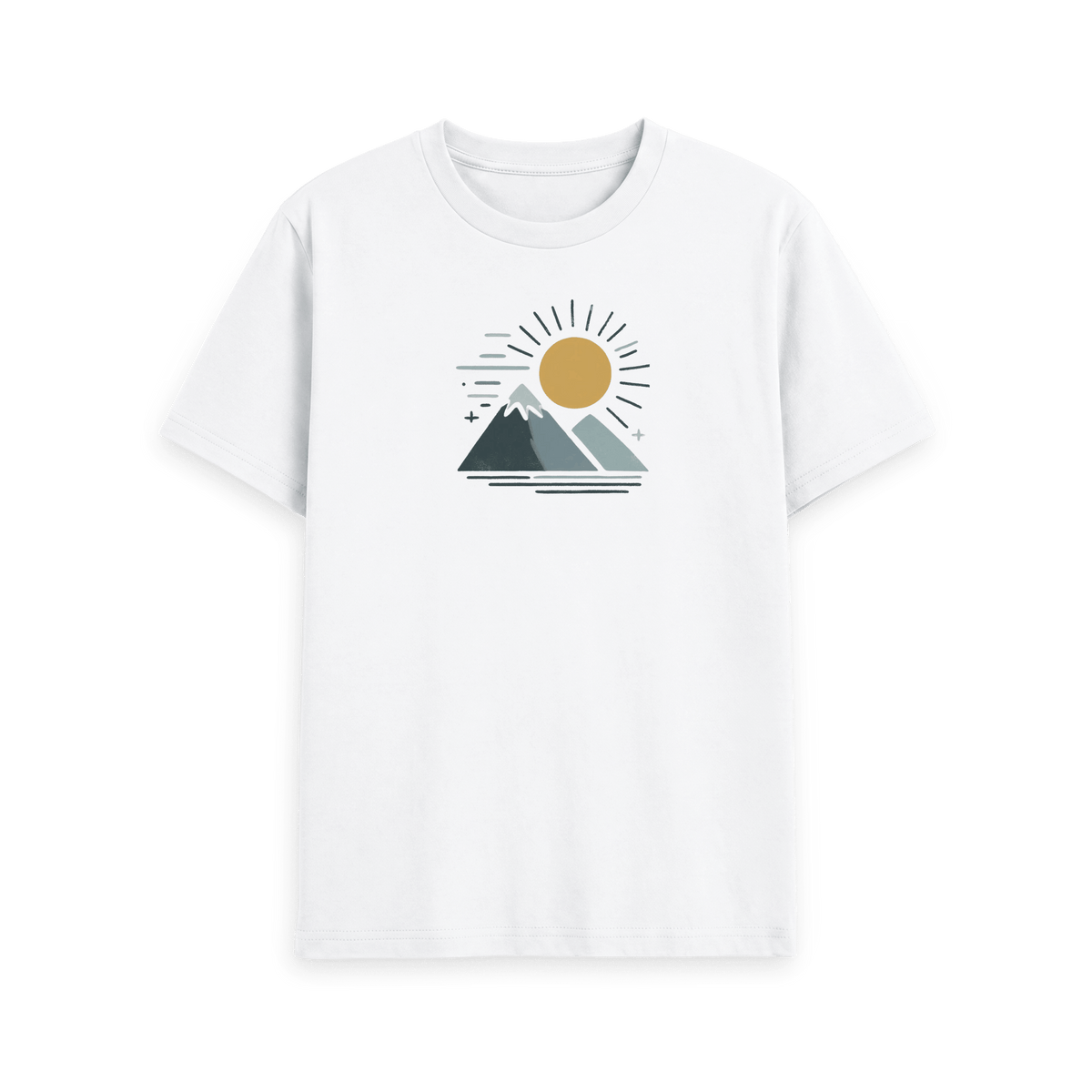 White Printed T-shirt Front
