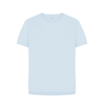 Sky Blue Women's Relaxed Fit Organic T-Shirts