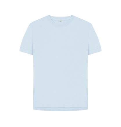 Sky Blue Women's Relaxed Fit Organic T-Shirts