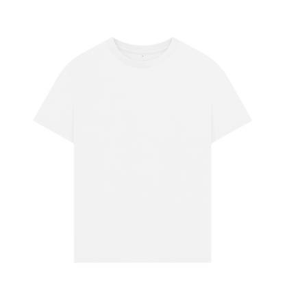 White Men's Oversized Organic T-Shirts