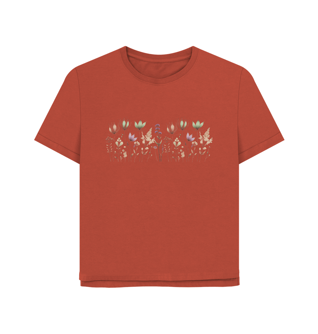 Field of Dreams Women's Relax Fit Organic T shirt - Loom & Sprout