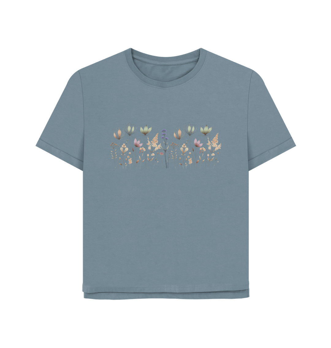 Field of Dreams Women's Relax Fit Organic T shirt - Loom & Sprout
