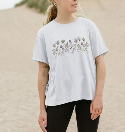 Field of Dreams Women's Relax Fit Organic T shirt - Loom & Sprout