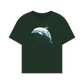 Geo Dolphin Women's Oversized Organic T-Shirt - Loom & Sprout