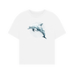 Geo Dolphin Women's Oversized Organic T-Shirt - Loom & Sprout