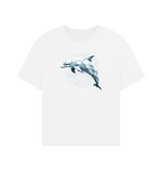 Geo Dolphin Women's Oversized Organic T-Shirt - Loom & Sprout