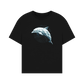 Geo Dolphin Women's Oversized Organic T-Shirt - Loom & Sprout
