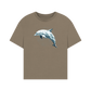 Geo Dolphin Women's Oversized Organic T-Shirt - Loom & Sprout
