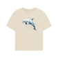 Geo Dolphin Women's Oversized Organic T-Shirt - Loom & Sprout