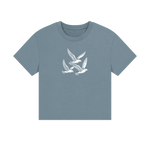 Gliding Gulls Women's Boxy Fit Organic T-Shirt - Loom & Sprout