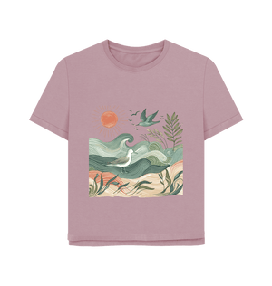 Golden Horizon Women's Relaxed Fit Organic T-Shirt - Loom & Sprout