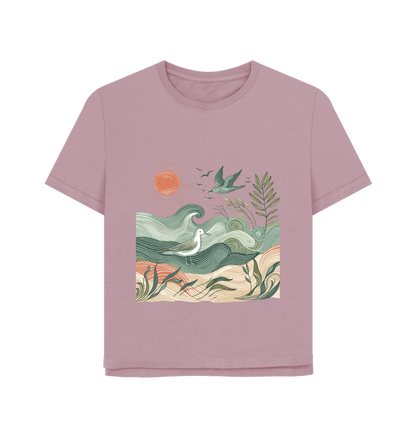 Golden Horizon Women's Relaxed Fit Organic T-Shirt - Loom & Sprout