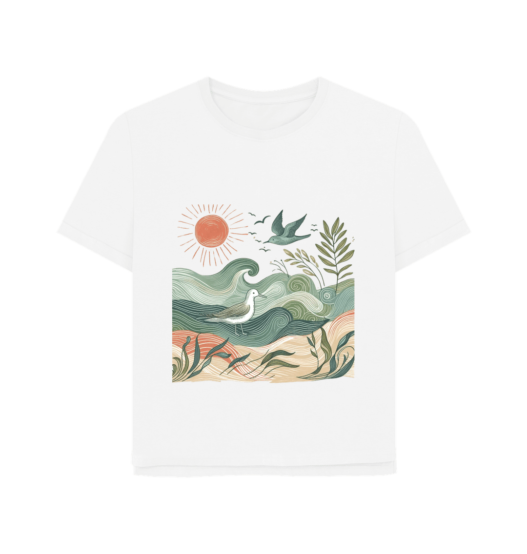 Golden Horizon Women's Relaxed Fit Organic T-Shirt - Loom & Sprout