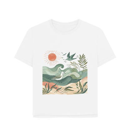 Golden Horizon Women's Relaxed Fit Organic T-Shirt - Loom & Sprout