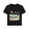 Golden Horizon Women's Relaxed Fit Organic T-Shirt - Black