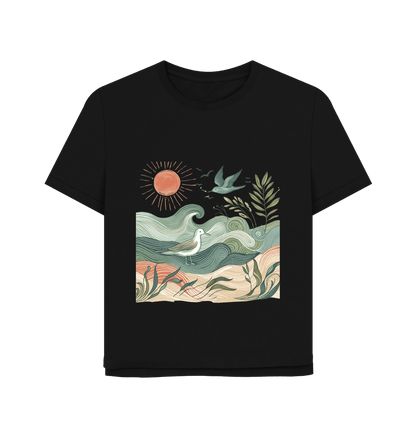 Golden Horizon Women's Relaxed Fit Organic T-Shirt - Loom & Sprout