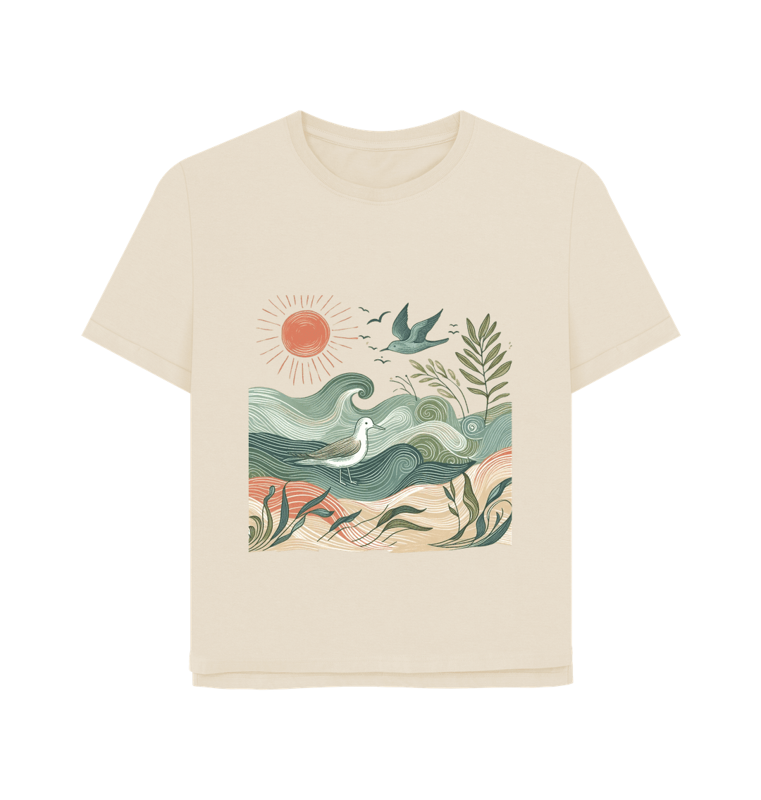 Golden Horizon Women's Relaxed Fit Organic T-Shirt - Loom & Sprout