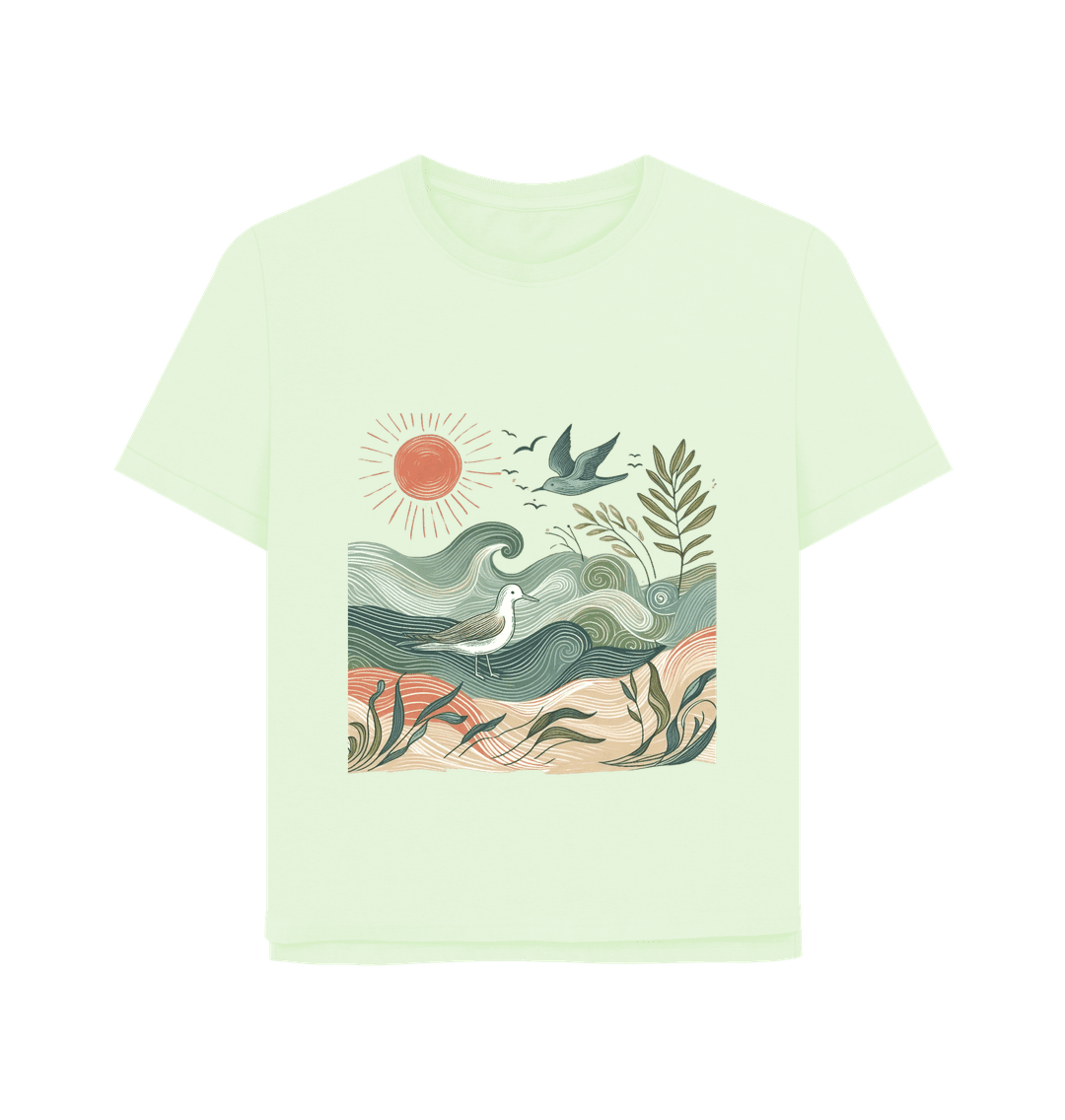 Golden Horizon Women's Relaxed Fit Organic T-Shirt - Loom & Sprout
