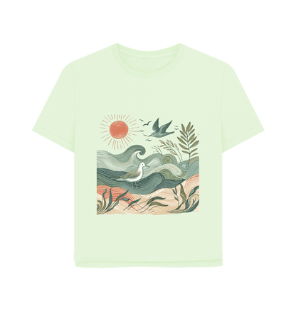Golden Horizon Women's Relaxed Fit Organic T-Shirt - Loom & Sprout
