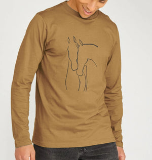 Graceful Horses Men's Long Sleeve T-Shirts - Loom & Sprout