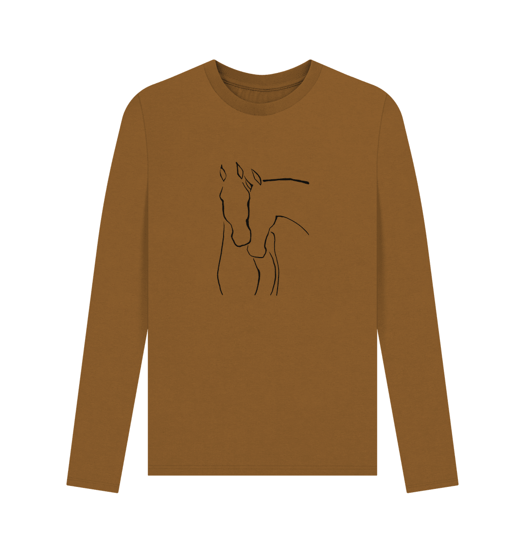 Graceful Horses Men's Long Sleeve T-Shirts - Loom & Sprout