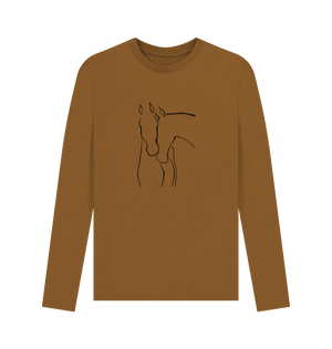 Graceful Horses Men's Long Sleeve T-Shirts - Loom & Sprout