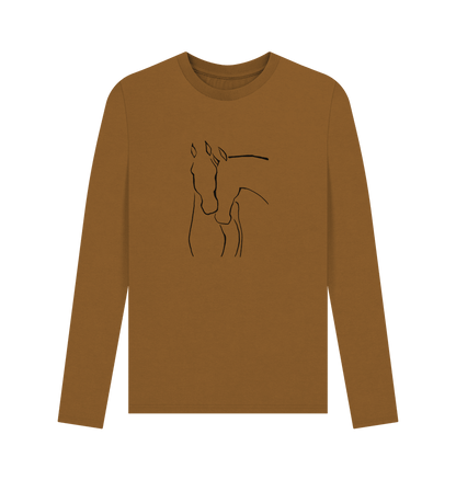 Graceful Horses Men's Long Sleeve T-Shirts - Loom & Sprout