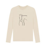 Graceful Horses Men's Long Sleeve T-Shirts - Loom & Sprout