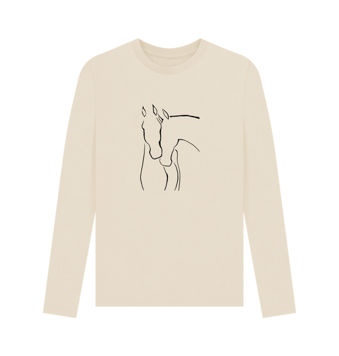 Graceful Horses Men's Long Sleeve T-Shirts - Loom & Sprout