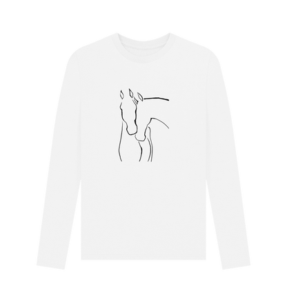 Graceful Horses Men's Long Sleeve T-Shirts - Loom & Sprout