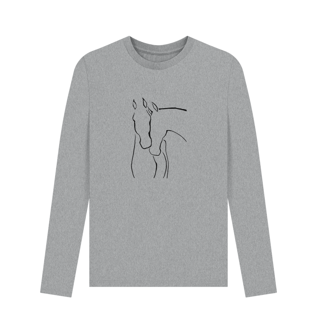 Graceful Horses Men's Long Sleeve T-Shirts - Loom & Sprout