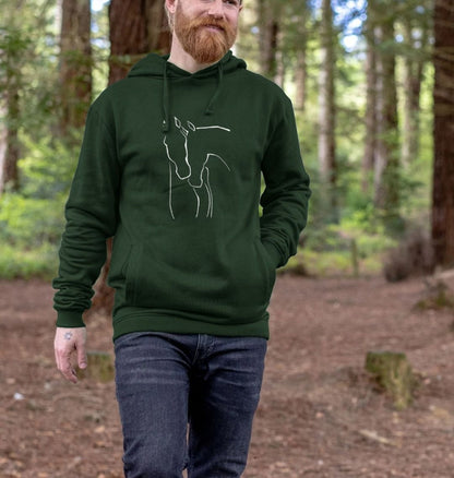 Graceful Horses Men's Pullover Organic Hoodie - Loom & Sprout
