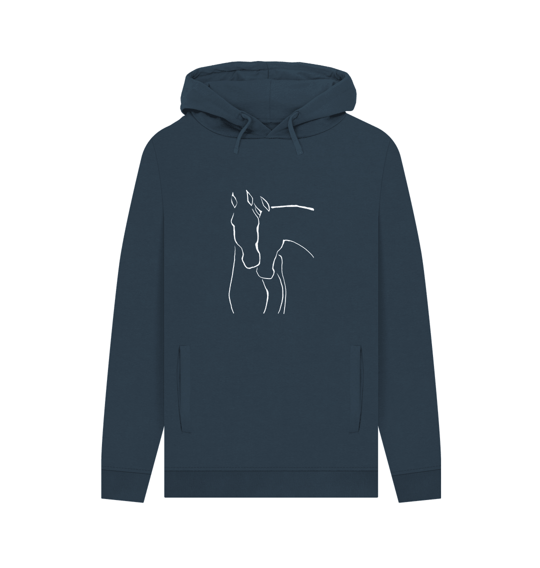 Graceful Horses Men's Pullover Organic Hoodie - Loom & Sprout