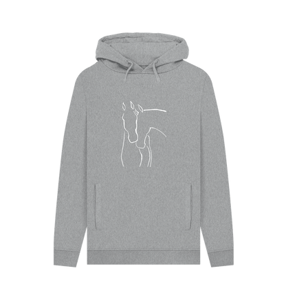 Graceful Horses Men's Pullover Organic Hoodie - Loom & Sprout