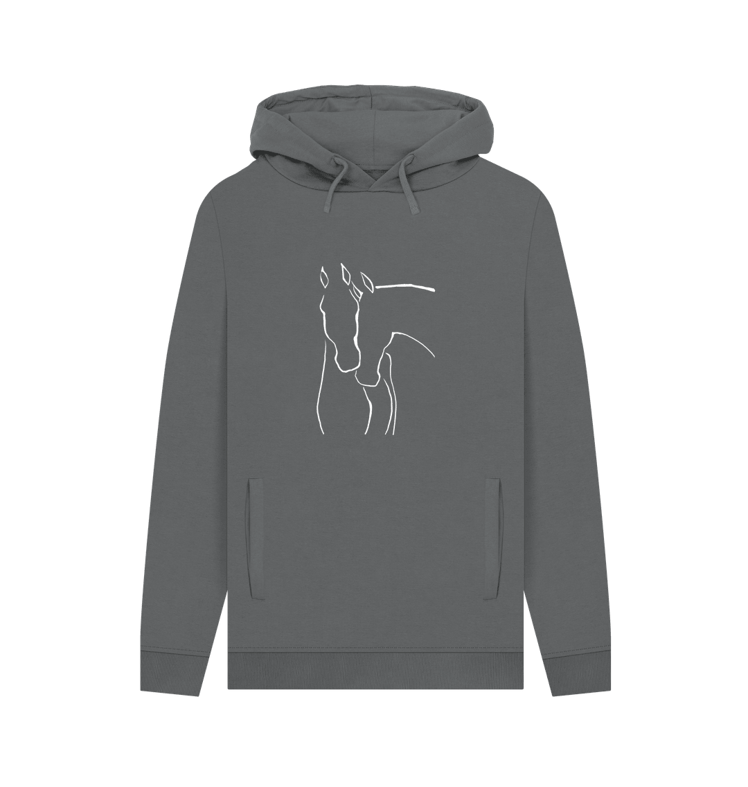 Graceful Horses Men's Pullover Organic Hoodie - Loom & Sprout